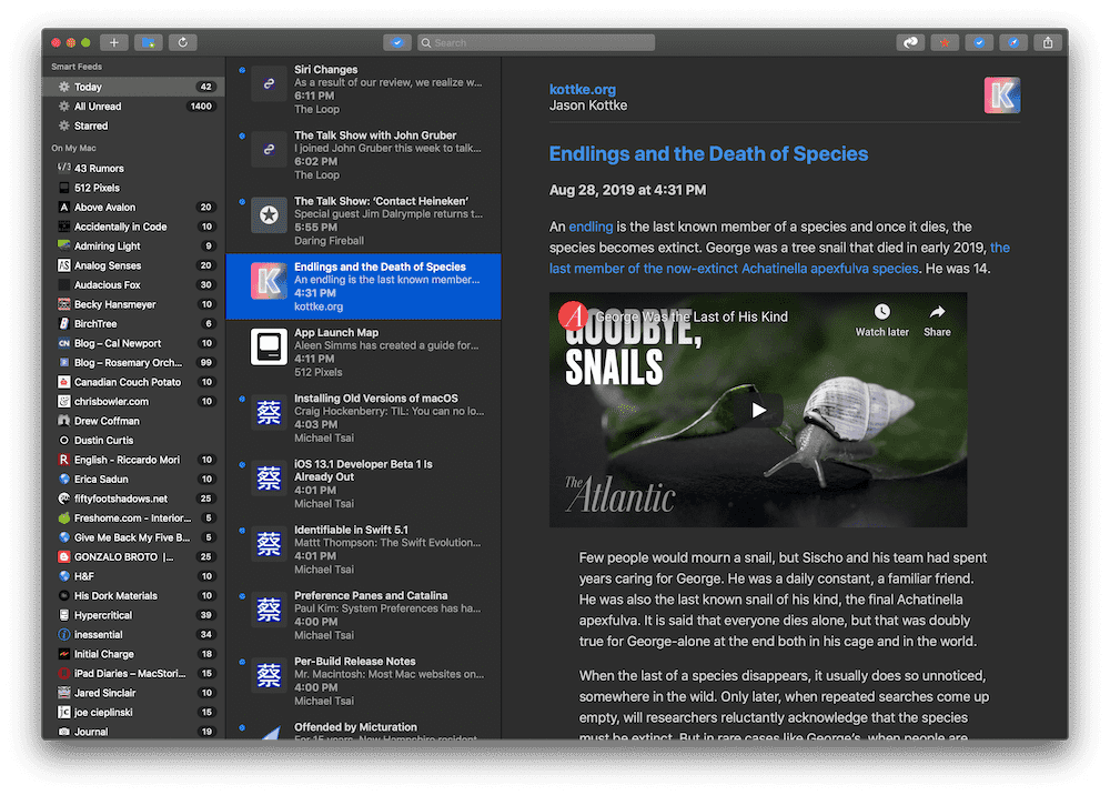 netnewswire-5-0-releases-with-dark-mode-smart-feed-article-list-three-pane-design-and-much-more-img-0