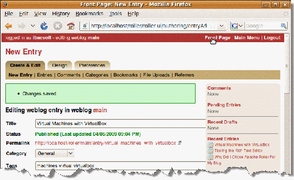 Apache Roller 4.0 – Beginner's Guide spicing-your-blog-uploading-files-and-images-your-weblog-using-apache-roller-img-12