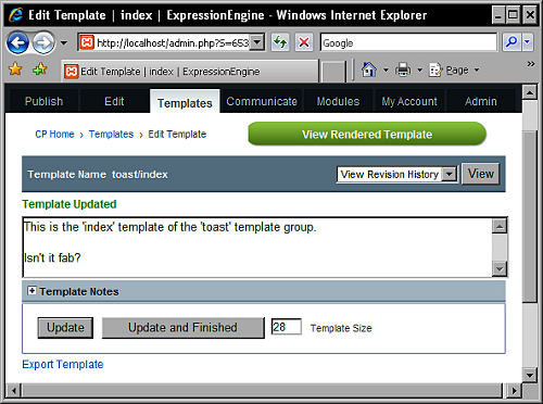 Building Websites with ExpressionEngine 1.6 creating-your-first-web-page-using-expressionengine-part-1-img-7